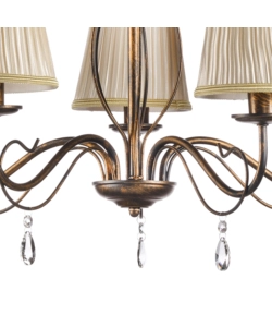 LAMPADARIO 5 LUCI ONLI "DELIA" BRONZO E14